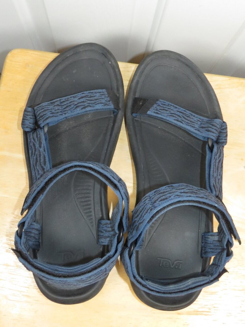 Teva Hurricane XLT2 Sport Sandals S/N 1019234 Blue/Black Geo Print Mens Size 12 - Picture 6 of 8